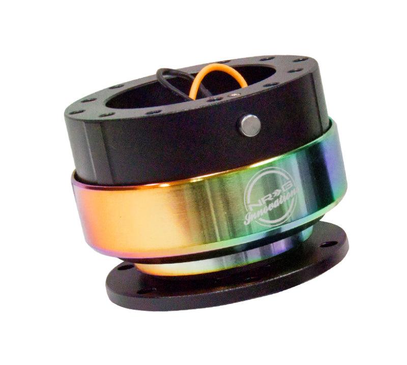 NRG Quick Release Gen 2.0 - Black Body / Neochrome Ring - Attacking the Clock Racing