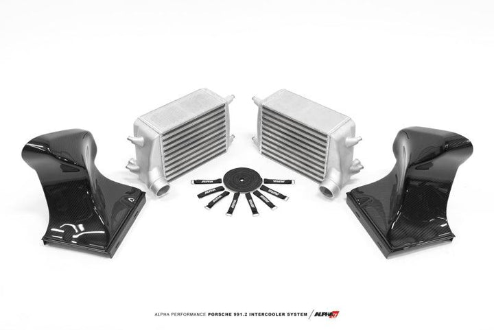 AMS Performance Porsche 997.2TT Alpha Intercooler System (For Stock Framed Turbos) - Attacking the Clock Racing