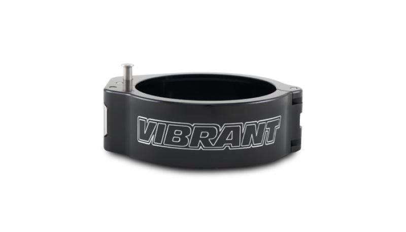 Vibrant 2.5in O.D. Aluminized HD 2.0 Clamp - Anodized Black (Clamp Only) - Attacking the Clock Racing
