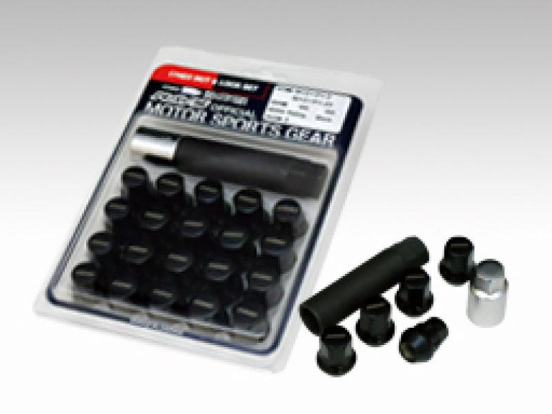 Rays 17 Hex Racing Nut 12x1.50 (Open End) (Blue Seat) - Black (2 Pieces) - Attacking the Clock Racing