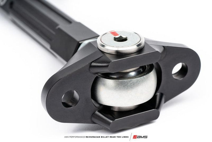 AMS Performance 2017+ Audi R8 RWD/AWD / 2015+ Lamborghini Huracan RWD Only Billet Rear Toe Links - Attacking the Clock Racing