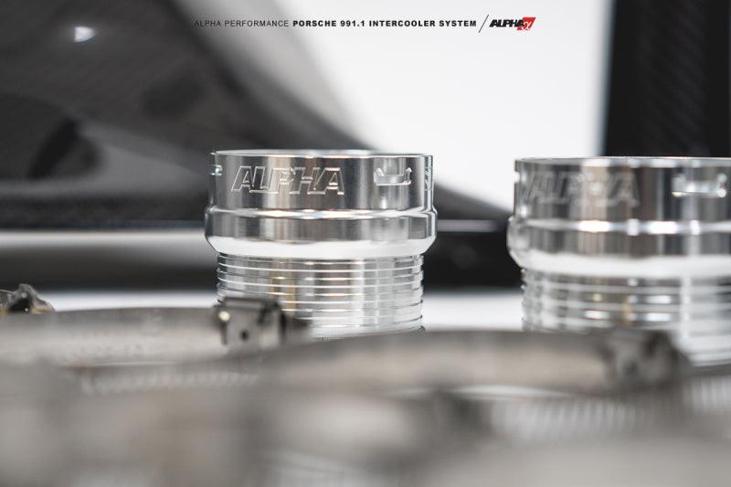 AMS Performance Porsche 997.1TT Alpha Intercooler System (For Stock Framed Turbos) - Attacking the Clock Racing
