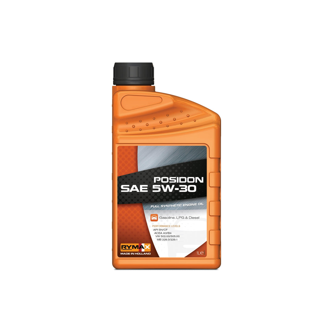 Rymax Posidon SAE 5W-30 Full Synthetic Engine Oil - 1 Litre - Attacking the Clock Racing