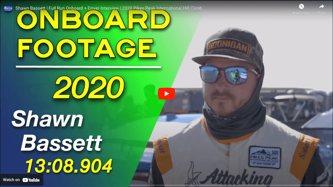 2020 Pikes Peak International Hill Climb // Shawn Bassett | Full Run Onboard + Driver Interview - Attacking the Clock Racing