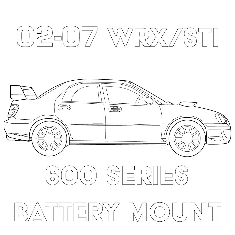 2002-2007 Subaru WRX/STI 600 Series Battery Mount
