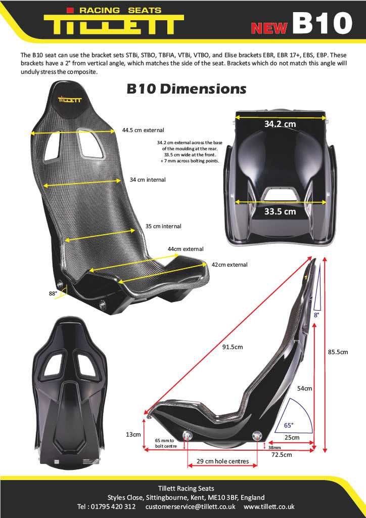Tillett B10 Seats - Slight Seconds/Factory Seconds