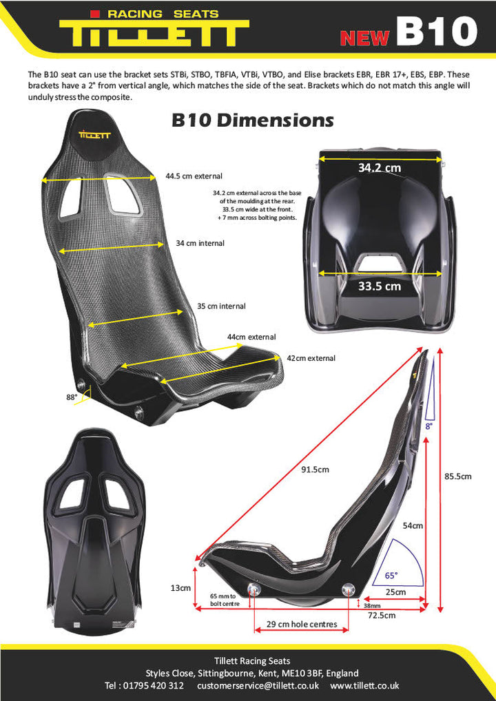 Tillett B10 Seats - Slight Seconds/Factory Seconds