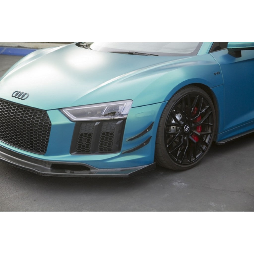 Audi R8 Carbon Fiber Front Bumper Canards 2016-2018