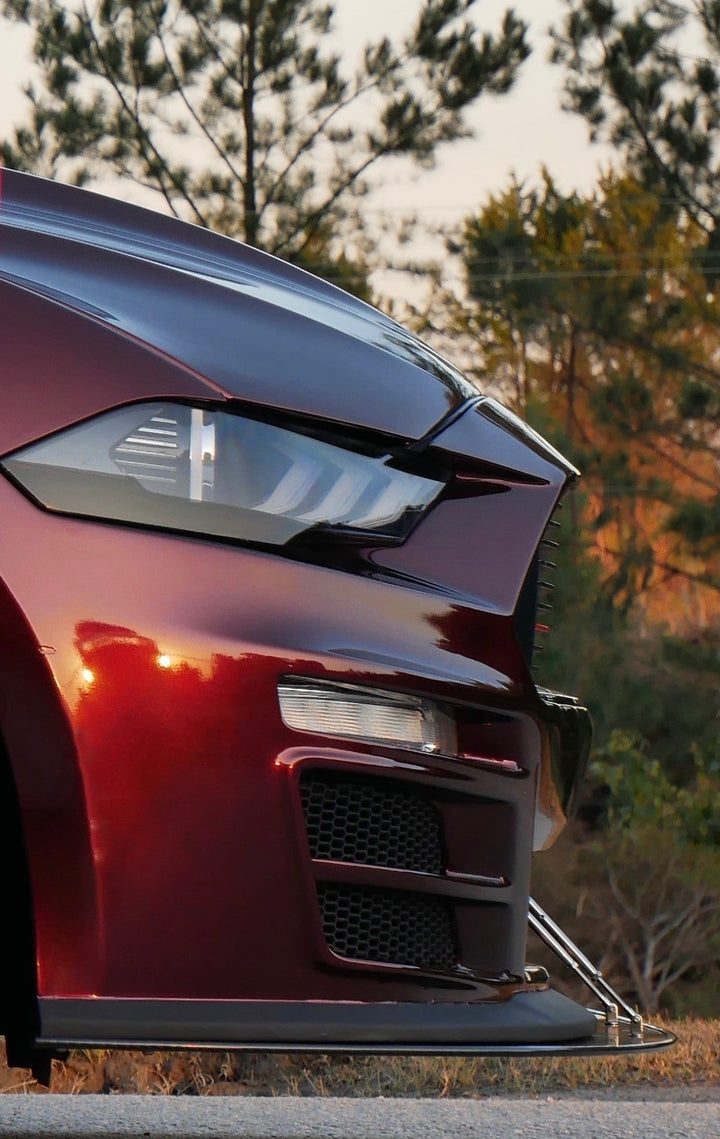 Ford Mustang S550 Carbon Fiber Front Wind Splitter 2018-2023