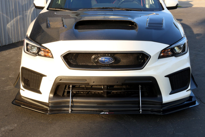 Subaru WRX/ STI Carbon Fiber Wind Splitter w/ Rods 2018-2021 (APR Performance Lip)