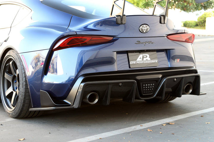 Carbon Fiber Toyota Supra A90/91 Rear Bumper Skirts 2020-2023