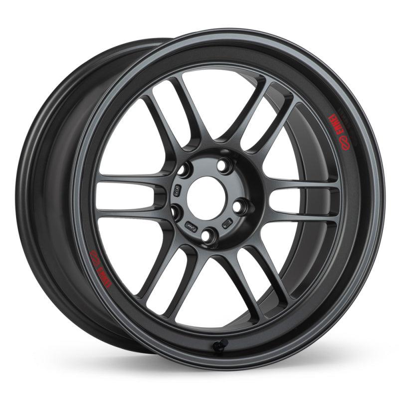 Enkei RPF1RS 18x10.5 5x114.3 10mm Offset 75mm Bore Matte Gunmetal Wheel - Attacking the Clock Racing