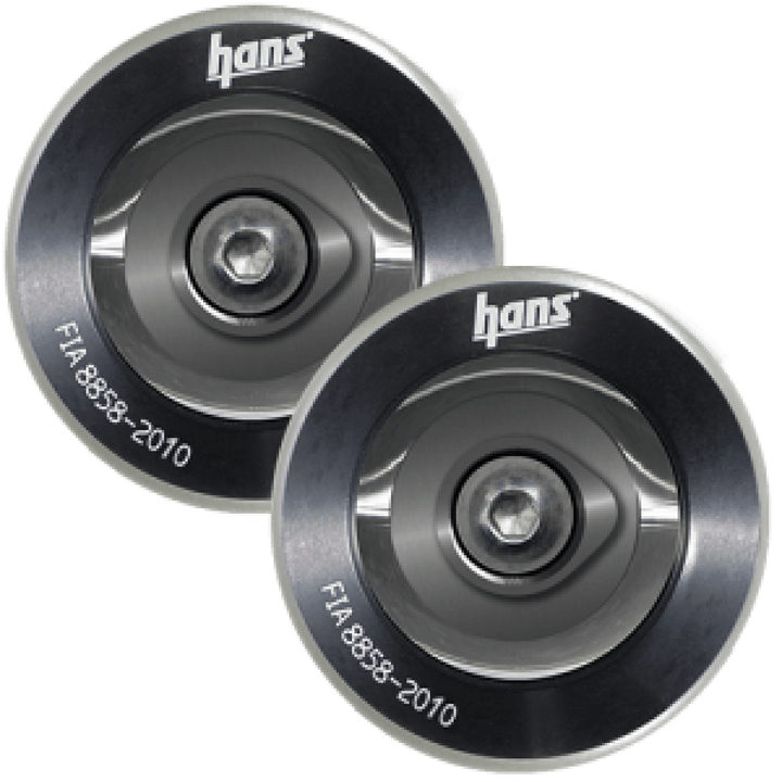 HANS Professional Post Clip Anchor SA Helmet Attachment Silver - Attacking the Clock Racing