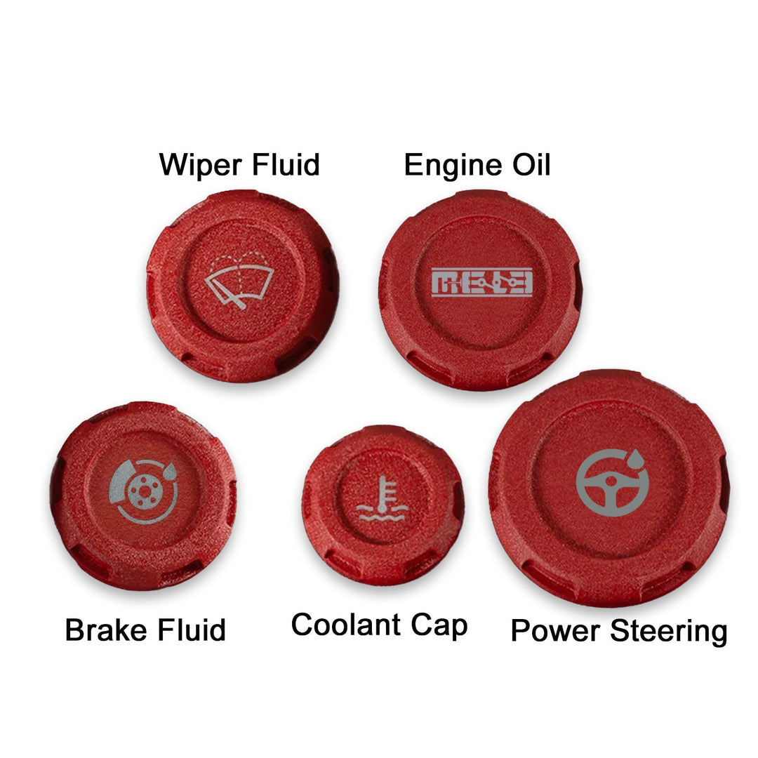 MeLe x Billetworkz Subaru Engine Bay Cap Set For 2015+ WRX And 2015-2021 STI