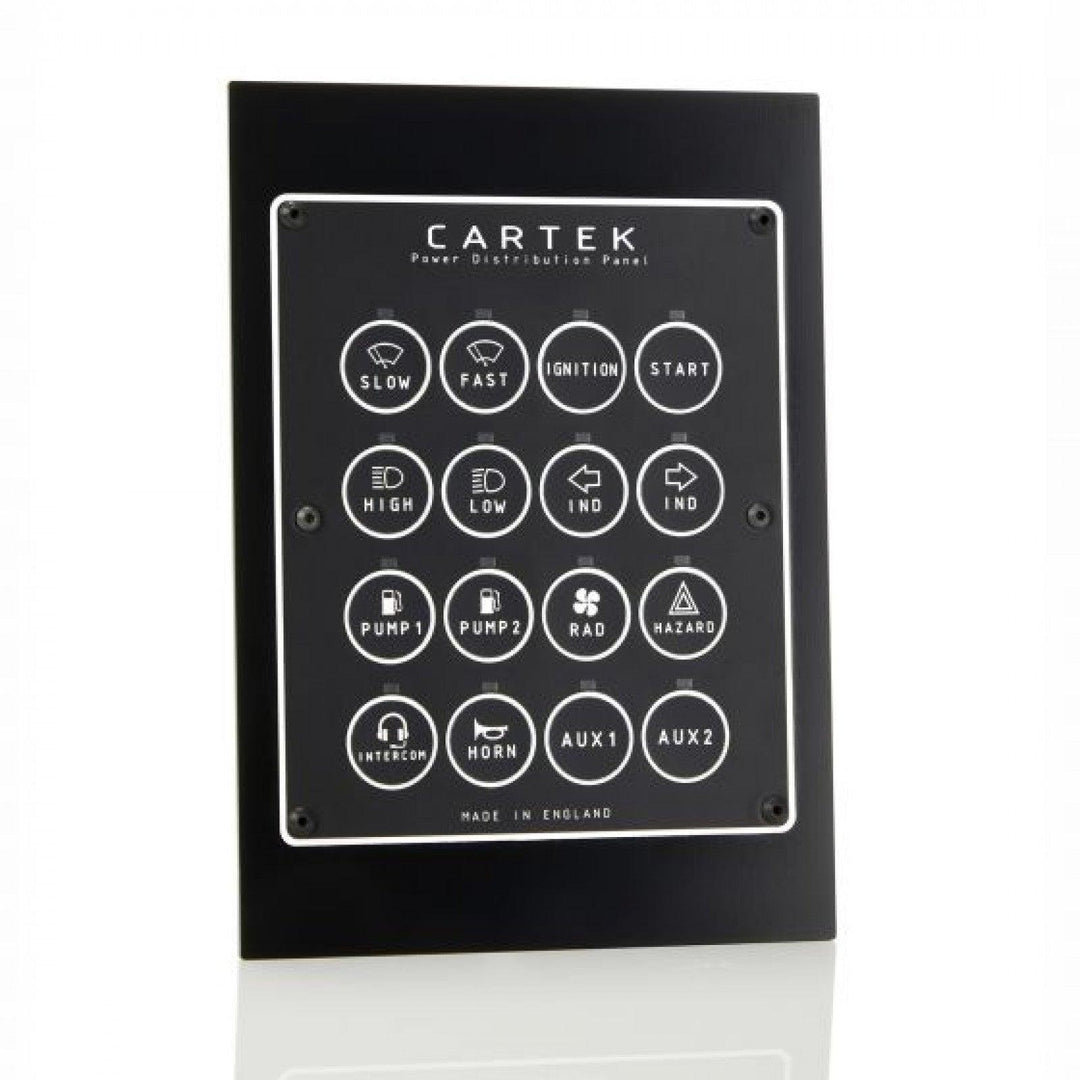 Cartek 16 Channel Power Distribution Panel Retro Edition - Attacking the Clock Racing