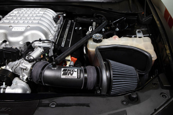 K&N 17-23 Charger/Challenger Hellcat SC 6.2L V8 DRYFLOW Performance Air Intake