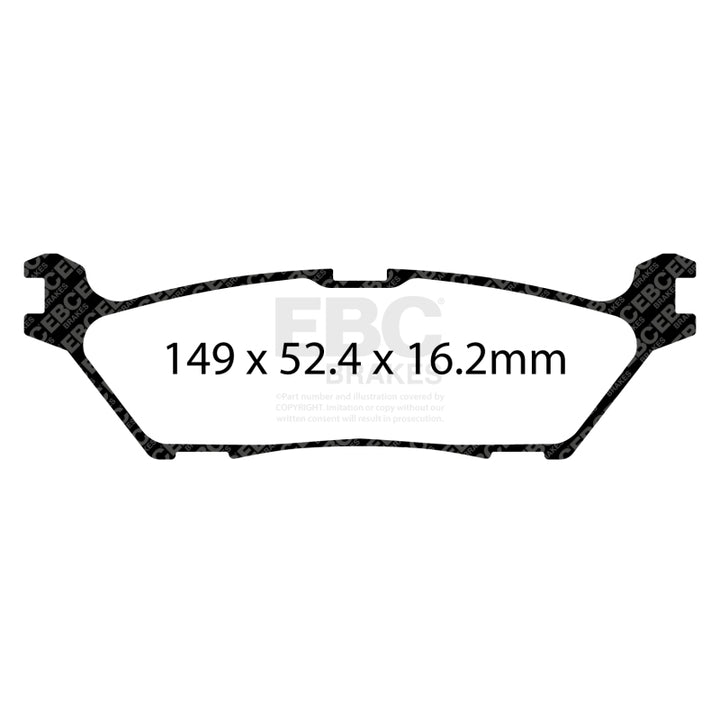 EBC 2021+ Ford F-150 2WD/4WD 2.7TT/3.5TT Greenstuff Rear Brake Pads
