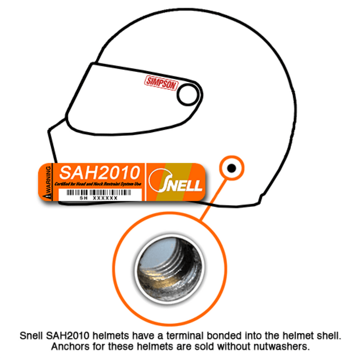 HANS III Device Head & Neck Restraint Post Anchors Medium 30 Degrees FIA - Attacking the Clock Racing