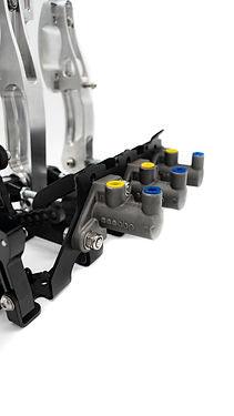 obp Motorsport Racing Series Pedal System - Silver / Floor Mount Bulkhead Fit 3 Pedal - Attacking the Clock Racing