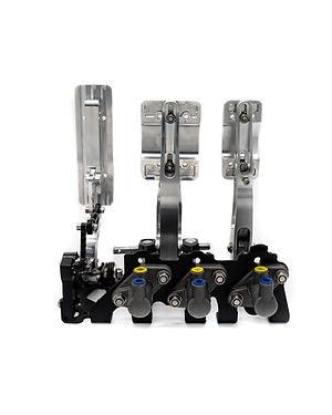 obp Motorsport Racing Series Pedal System - Silver / Floor Mount Bulkhead Fit 3 Pedal - Attacking the Clock Racing