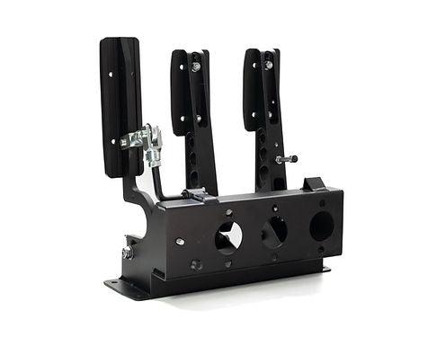 obp Motorsport Pro-Race V2 Kit Car Floor Mounted 3 Pedal System (Hydraulic Clutch) - BLACK - Attacking the Clock Racing