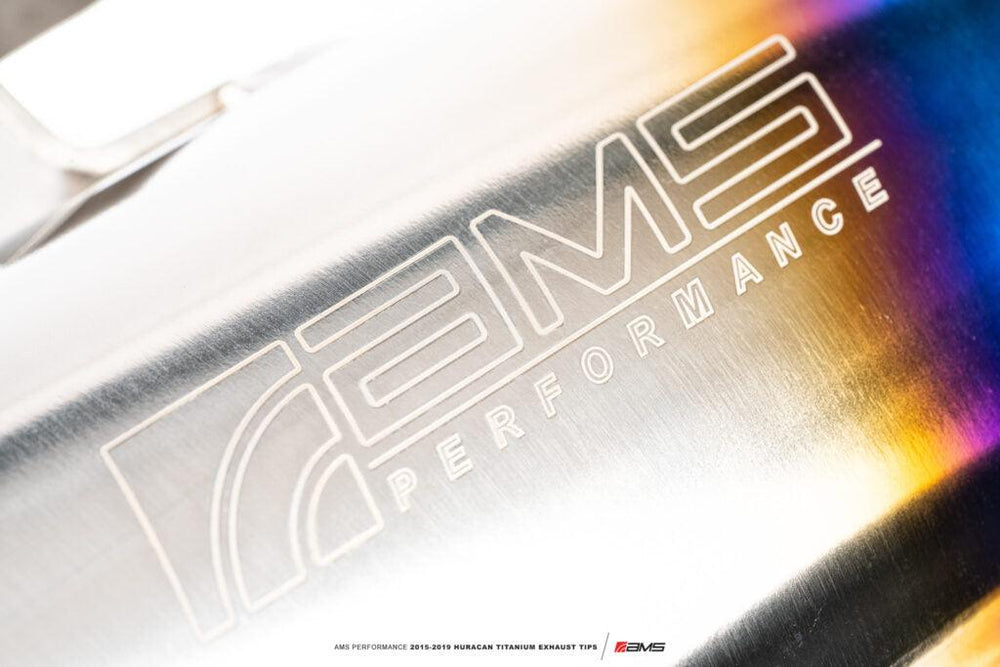 AMS Performance 15-19 Lamborghini Huracan Titanium Exhaust Tips - Attacking the Clock Racing