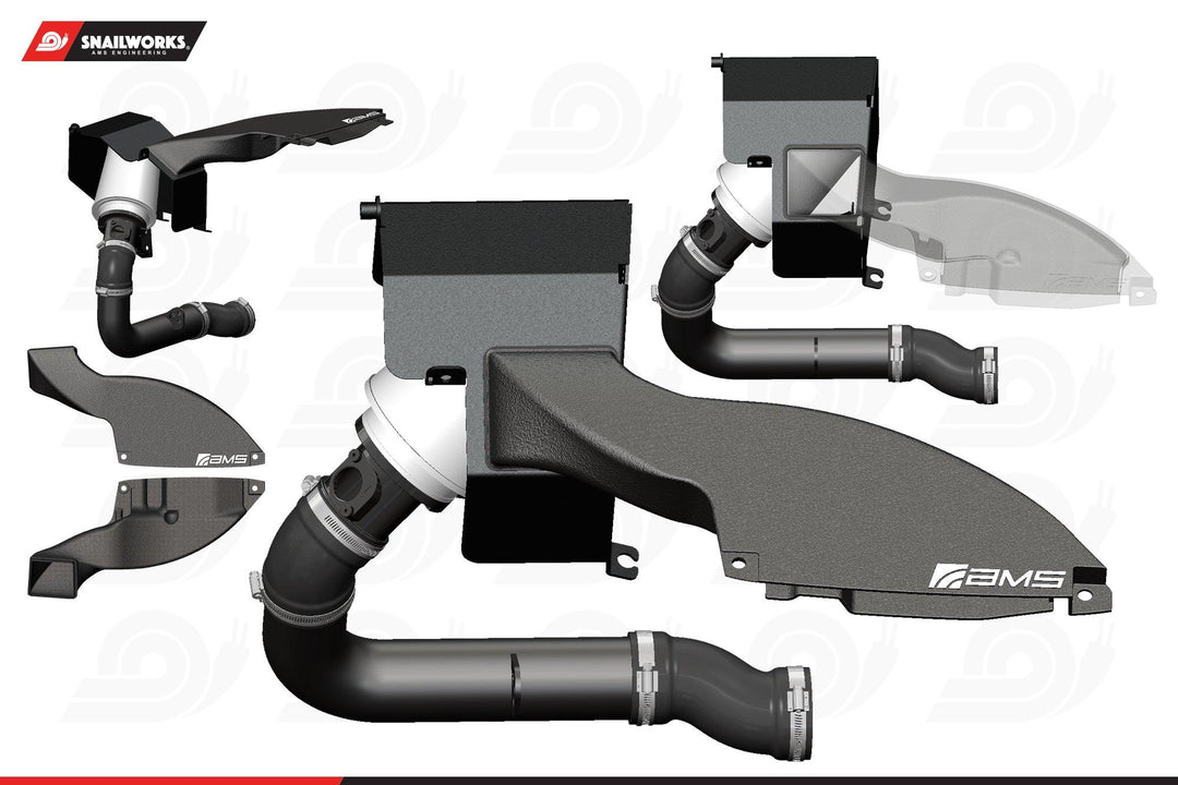 AMS Performance 2022+ Subaru WRX Air Intake Duct and Airbox Only - Attacking the Clock Racing