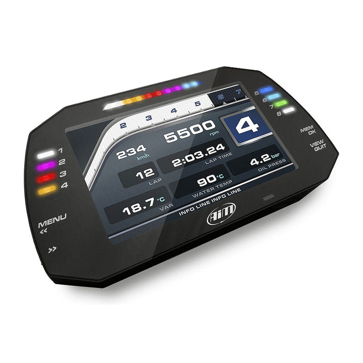 AiM Sports MXG 1.3 Large Color TFT Dash and Data Logger