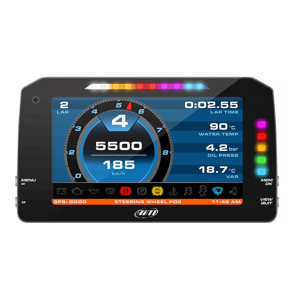 AiM Sports MXP Midsize Color TFT Dash and Data Logger