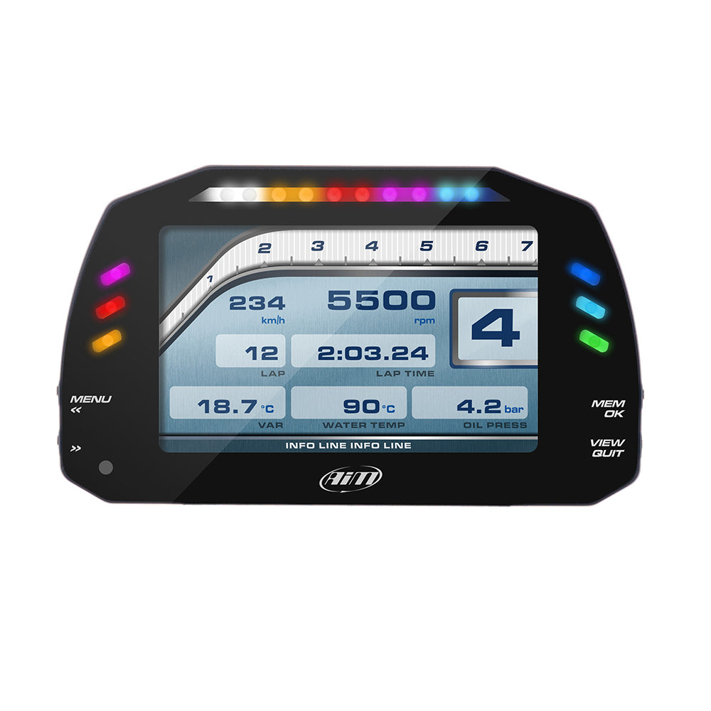 AiM Sports MXS 1.3 Compact Color TFT Dash And Data Logger