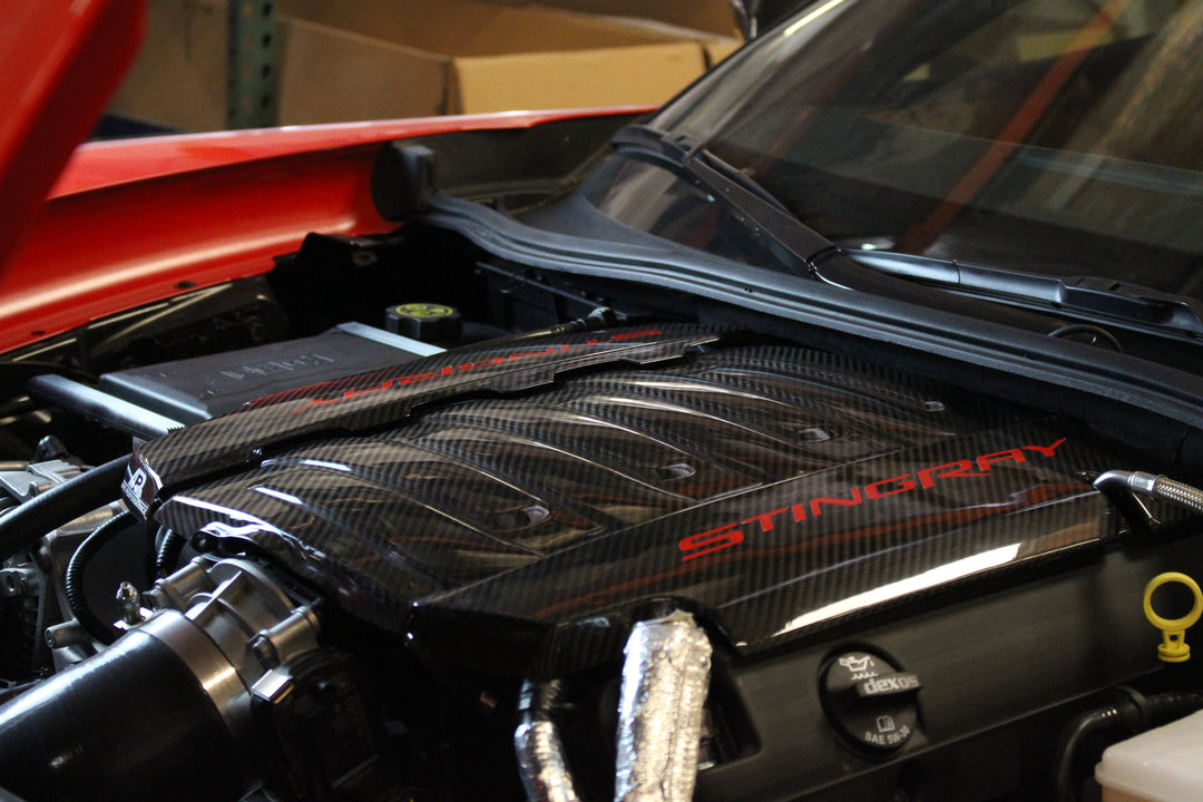 Carbon Fiber Chevrolet Corvette C7 Engine Cover Package 2014 - 2019
