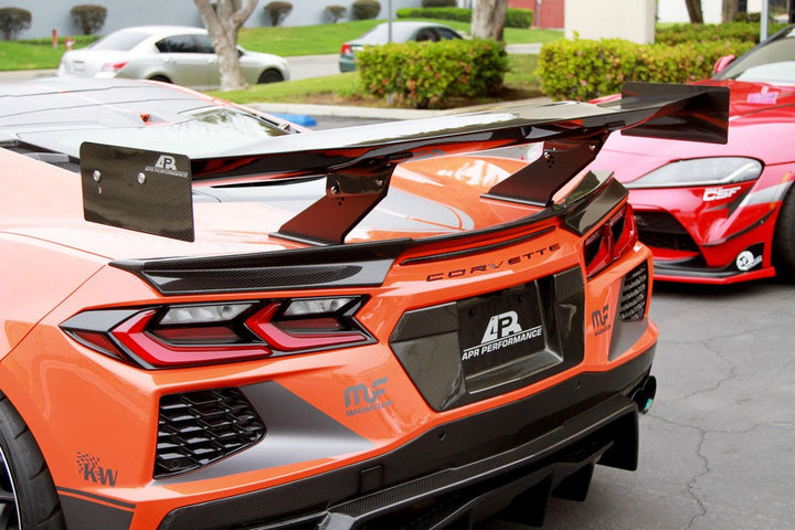 Carbon Fiber Chevrolet Corvette C8 License Plate Backing 2020-UP