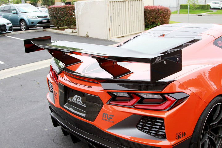 Carbon Fiber Chevrolet Corvette C8 License Plate Backing 2020-UP