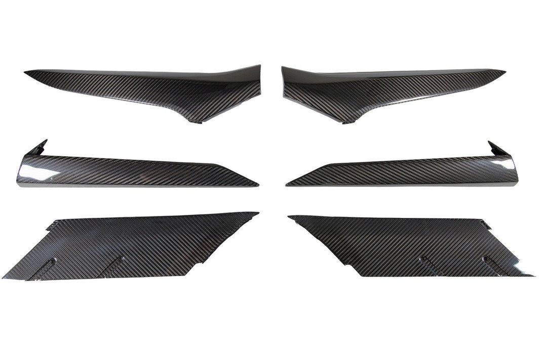 Carbon Fiber Chevrolet Corvette C8 Z06 Door and Quarter Panel Trims Package 2024 - Current