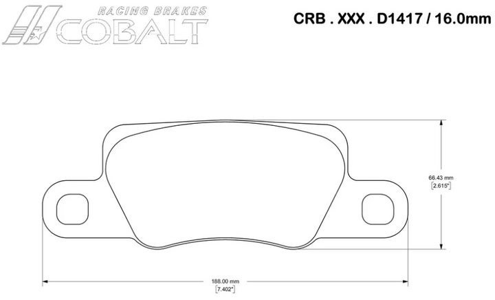 Cobalt D1417 Brake Pads