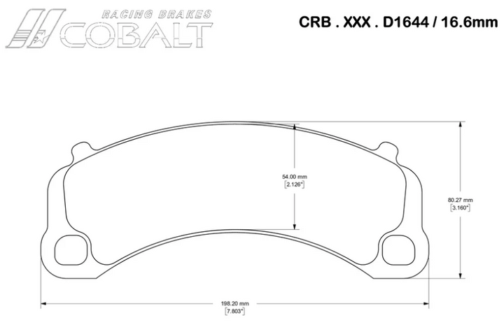 Cobalt Brake Pads D1644 Brake Pads (Front)