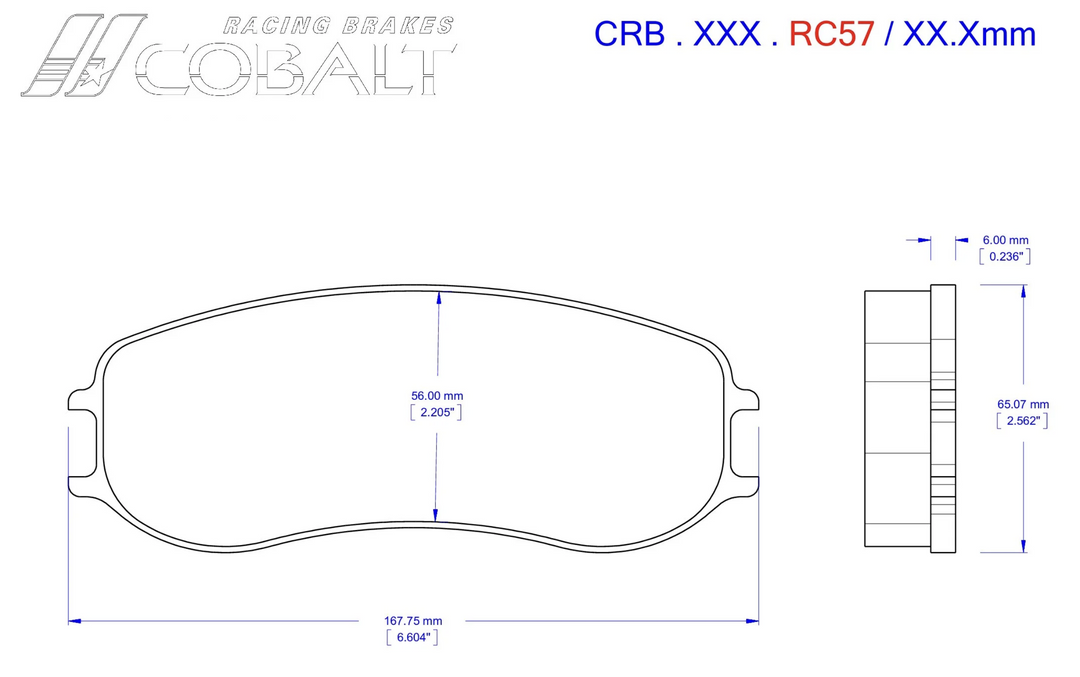 Cobalt RC57 Brake Pads