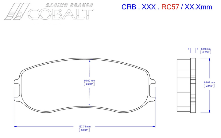 Cobalt RC57 Brake Pads