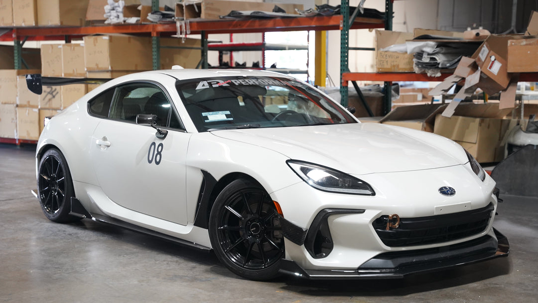 Subaru BRZ Carbon Fiber Front Bumper Canard Set 2022-2024