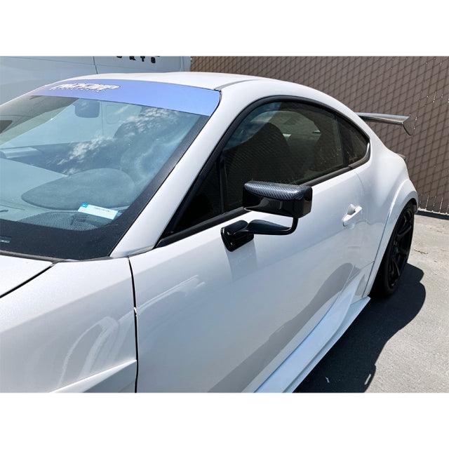 EVS Tuning Carbon GTLM Aero Mirrors (Silver) - Toyota GR86 / Subaru BRZ 2022+ - Attacking the Clock Racing