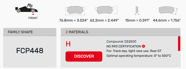 Ferodo FCP0448 Brake Pads