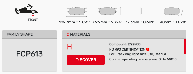 Ferodo FCP0613 Brake Pads