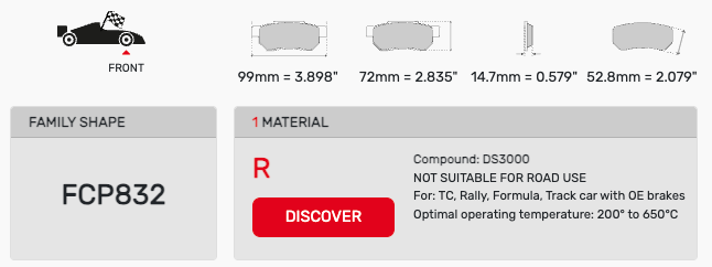 Ferodo FCP0832 Brake Pads