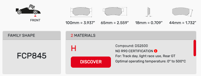 Ferodo FCP0845 Brake Pads