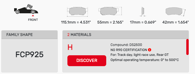 Ferodo FCP0925 Brake Pads