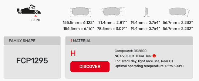 Ferodo FCP1295 Brake Pads