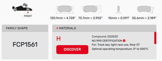 Ferodo FCP1561 Brake Pads