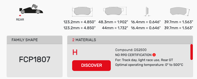 Ferodo FCP1807 Brake Pads