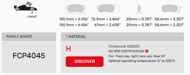 Ferodo FCP4045 Brake Pads