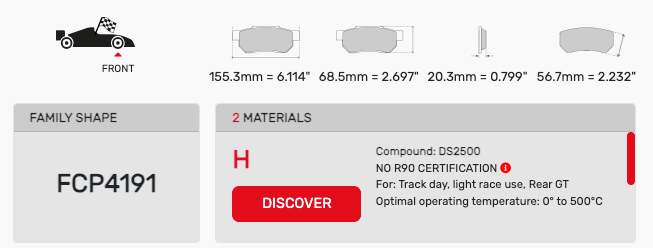 Ferodo FCP4191 Brake Pads